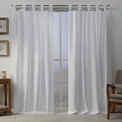 Exclusive Home Curtains Loha BT Lichtfiltervorhang, geflochten, 137 x 213 cm, Winterweiß von Exclusive Home Curtains