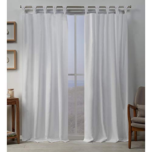 Exclusive Home Curtains Loha Vorhang aus Leinen, geflochten, 137 x 274 cm, Winter von Exclusive Home Curtains