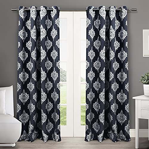 Exclusive Home Curtains Medaillon-Paneel, 132 x 244 cm, Peacoat Blue, 2 Stück von Exclusive Home Curtains