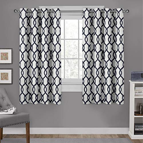 Exclusive Home Curtains Ring-Vorhänge, 1 Paar, Polyester, Indigo, 63" Length von Exclusive Home Curtains