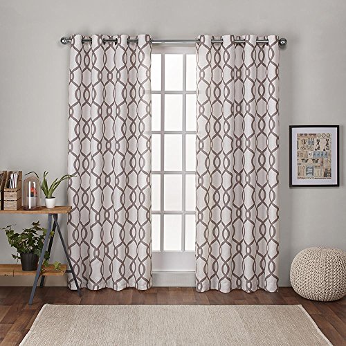 Exclusive Home Curtains Ring-Vorhänge, 1 Paar, Polyester, Natur, 108" Length von Exclusive Home Curtains