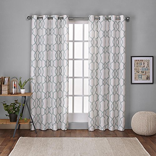 Exclusive Home Curtains Ring-Vorhänge, 1 Paar, Polyester, Sea Foam, 108" Length von Exclusive Home Curtains