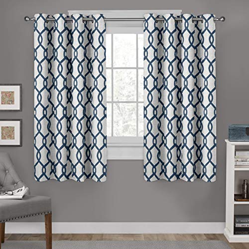 Exclusive Home Curtains Ring-Vorhänge, 1 Paar, Polyester, blaugrün, 63" Length von Exclusive Home Curtains