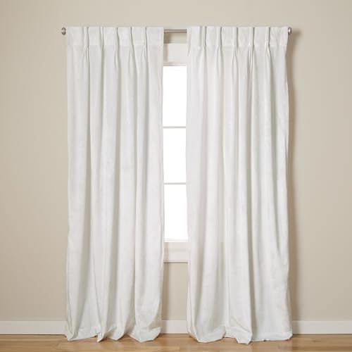 Exclusive Home Vorhang, Samt, schwer, 274,3 cm lang, Winterweiß von Exclusive Home Curtains