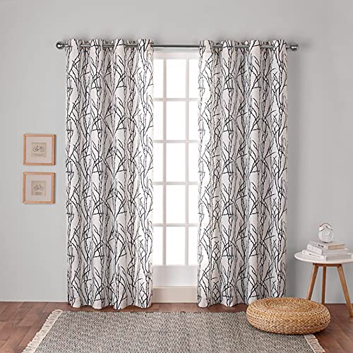 Exclusive Home Gardinen mit Tülle, Fenster-Gardinenpaneel- Paar, Polyester, Indigo, 84" Length von Exclusive Home Curtains