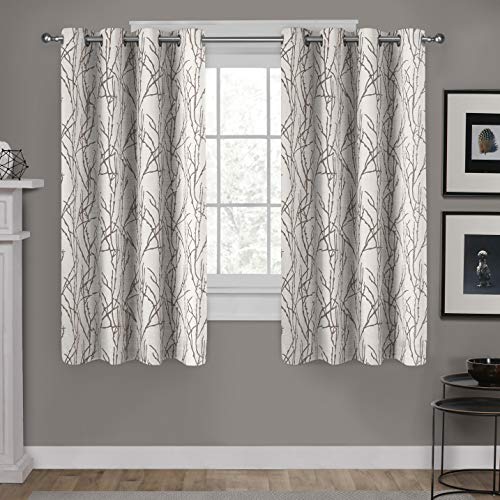 Exclusive Home Gardinen mit Tülle, Fenster-Gardinenpaneel- Paar, Polyester, Natur, 63" Length von Exclusive Home Curtains