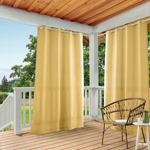 Exclusive Home Vorhänge, Polyester, 1 Paar, Polyester, Sundress Yellow, 54x108 von Exclusive Home
