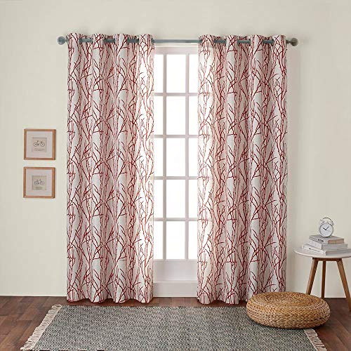 Exclusive Home Gardinen mit Tülle, Fenster-Gardinenpaneel- Paar, Polyester, Mecca Orange, 96" Length Exclusive Home Gardinen mit Tülle, Fenster-Gardinenpaneel- Paar, Polyester, Mecca Orange, 96" Length von Exclusive Home