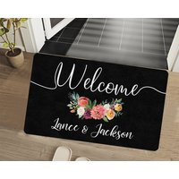 Namensmatte Witzig Personalisiert Türmatte Eingang Teppich Willkommensmatte Innen Outdoor Matte Home Dekorativer Eingangsteppich Gummi von Exclusiveculture