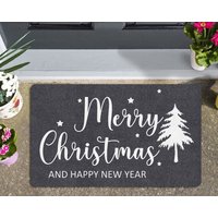 Weihnachten Türmatte Groß Indoor Outdoor Eingang Matte Lustige Xmas Mat Home Decor Gummi Vordertür Wasserdichte Teppich Neuheit Weihnachtsgeschenke von Exclusiveculture