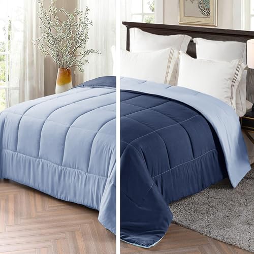 Exclusivo Mezcla Bettdecke 4-Jahreszeiten Steppdecke in 135 x 200 cm, Warme und Leichte Schlafdecke ohne Bezug, Marineblau/Blau Exclusivo Mezcla Bettdecke 4-Jahreszeiten Steppdecke in 135 x 200 cm, Warme und Leichte Schlafdecke ohne Bezug, Marineblau/Blau von Exclusivo Mezcla
