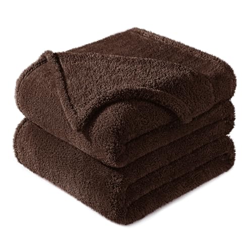 Exclusivo Mezcla Kuscheldecke Fleece Decke für Sofa, Flauschig Kuschelig und Warm Wohndecke Plüschdecke für alle Jahreszeiten, 230 x 270 cm, Braun Exclusivo Mezcla Kuscheldecke Fleece Decke für Sofa, Flauschig Kuschelig und Warm Wohndecke Plüschdecke für alle Jahreszeiten, 230 x 270 cm, Braun von Exclusivo Mezcla