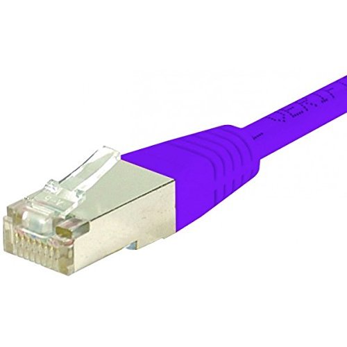 CONNECT 0,50 m Kupfer RJ45 Cat. 6 S/FTP Patch Cord – lila von Exertis Connect