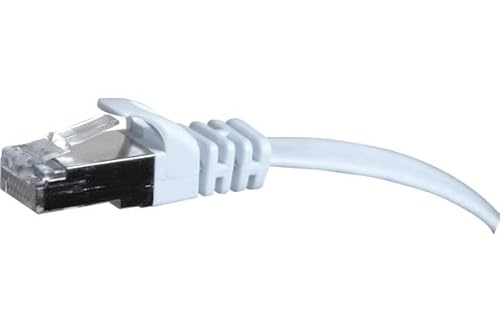 Connect 3 m Kupfer RJ45 U/FTP cat. 6 flach Patch Cord – weiß von Exertis Connect