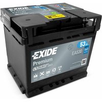 Exide - EA530 Premium Carbon Boost 12V 53Ah 540A Autobatterie inkl. 7,50€ Pfand von Exide