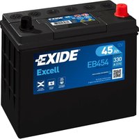 Exide - EB454 Excell 12V 45Ah 330A Autobatterie inkl. 7,50€ Pfand von Exide
