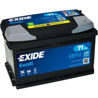 Exide - EB712 Excell 12V 71Ah 670A Autobatterie inkl. 7,50€ Pfand von Exide