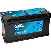 EK1060 Start-Stop agm 12V 106Ah 950A Autobatterie inkl. 7,50€ Pfand - Exide von Exide