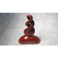 Holz Doppeldreh Schnitzerei Statue. W29 von Eximha