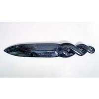 Nephrit Jade Double Twist Papiermesser. S278 von Eximha