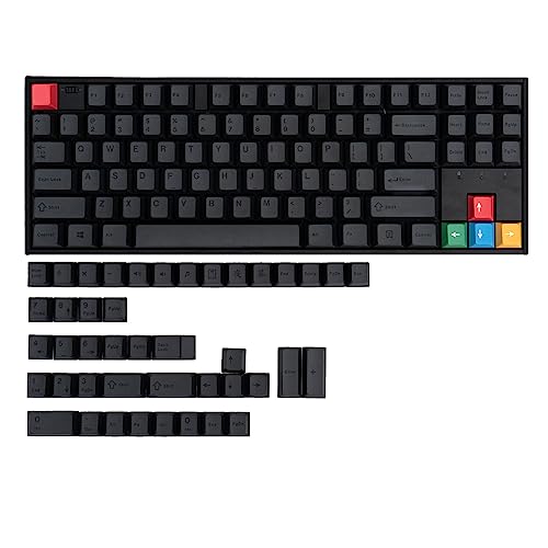 PBT-Tastenkappen, 130 Stück, Farbstoffsublimation, Keycap-Set, japanisch/englisch für Mädchen, mechanische Tastatur, dicke PBT-Tastenkappen, 130 Tasten, japanisch/englisch, von Exingk