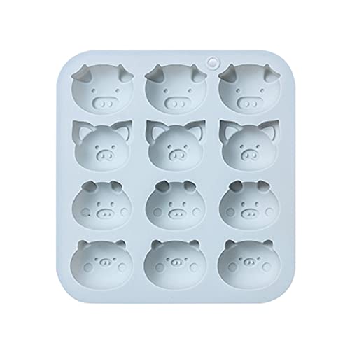 Silikonform für Schwein, Zucker, Schokolade, Kuchen, Fondant, DIY, Backen, manuelles Tropfen, lebensmittelechtes Silikon, Fondant, Schwein, Silikonformen für Epoxidharz von Exingk