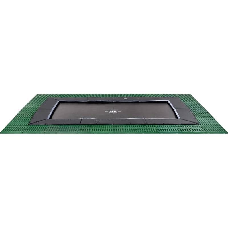 EXIT Dynamic Ebenerdiges Trampolin 305 x 519 cm mit Freezone Sicherheitsplatten von Exit Toys