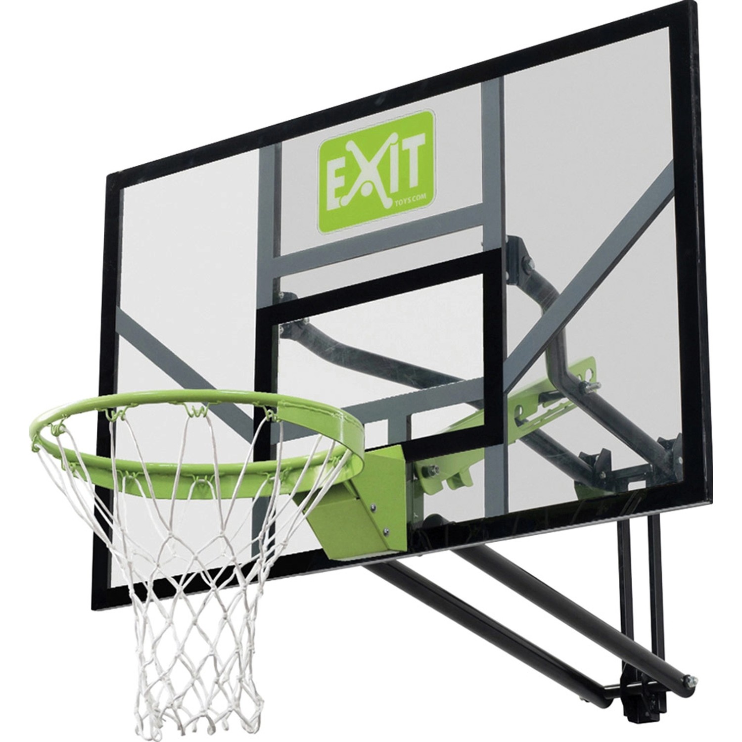 EXIT Galaxy Basketballkorb zur Wandmontage mit Dunkring - grün/schwarz von Exit Toys