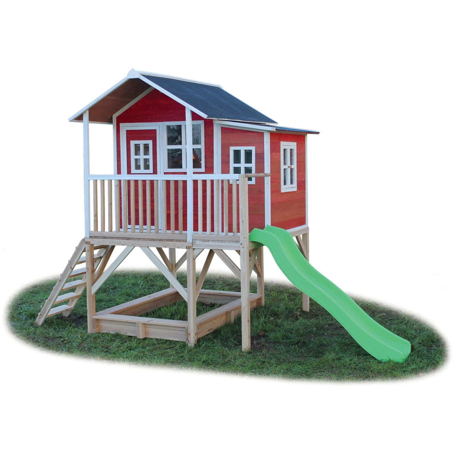 EXIT Loft 550 Holzspielhaus - rot von Exit Toys