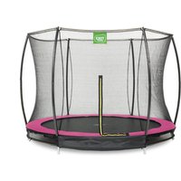 EXIT Silhouette Bodentrampolin ø305cm mit Sicherheitsnetz - rosa von Exit Toys
