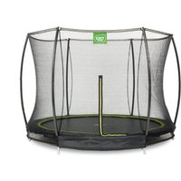EXIT Silhouette Bodentrampolin ø305cm mit Sicherheitsnetz - schwarz von Exit Toys