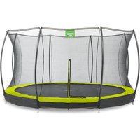 EXIT Silhouette Bodentrampolin ø366cm mit Sicherheitsnetz - grün von Exit Toys