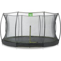 EXIT Silhouette Bodentrampolin ø366cm mit Sicherheitsnetz - schwarz von Exit Toys
