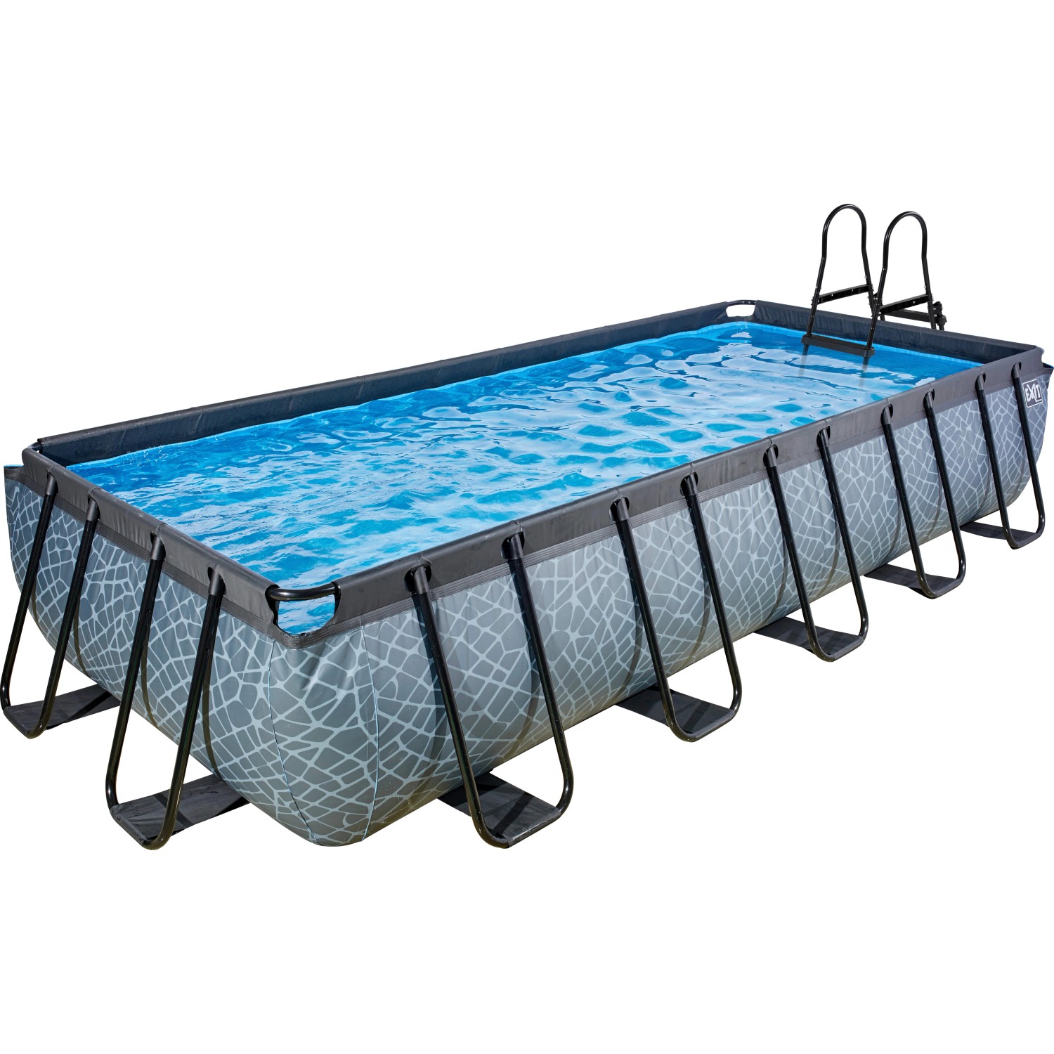 EXIT Stone Pool Grau 540x250x100cm m. Sandfilterpumpe von Exit Toys