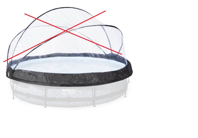 Exit Toys Schwimmbadüberdachung Poolüberdachung Frame ø 360 Defektware D-Ware von Exit Toys
