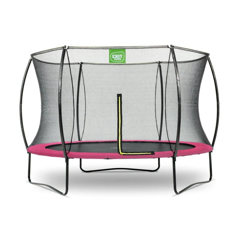 EXIT Silhouette Trampolin mit Sicherheitsnetz-Ø 305 cm-rosa von Exit Toys