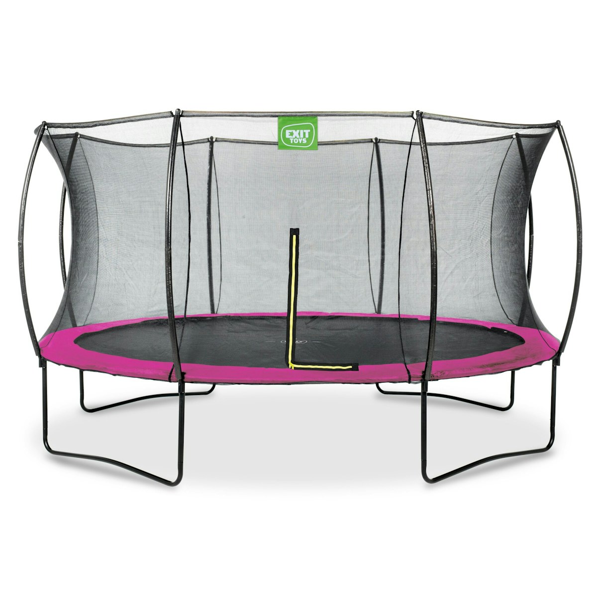 EXIT Silhouette Trampolin mit Sicherheitsnetz-Ø 427 cm-rosa von Exit