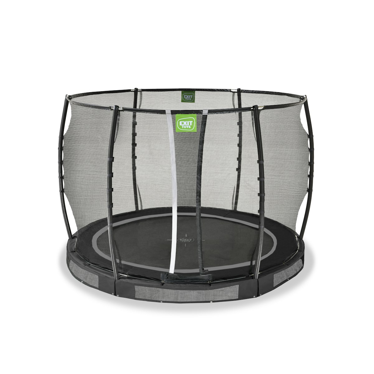 Exit Allure Premium Bodentrampolin mit Sicherheitsnetz Ø 305 cm schwarz von Exit