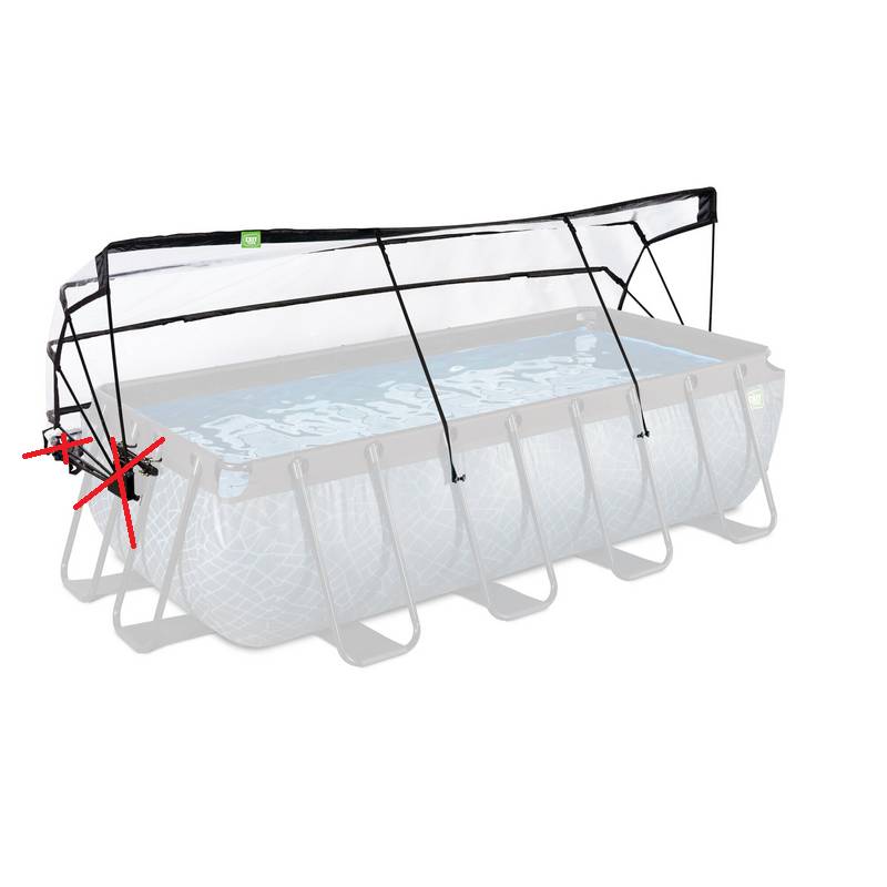 Exit Poolabdeckung Poolplane Poolabdeckung 400x200cm Universell B-Ware von Exit