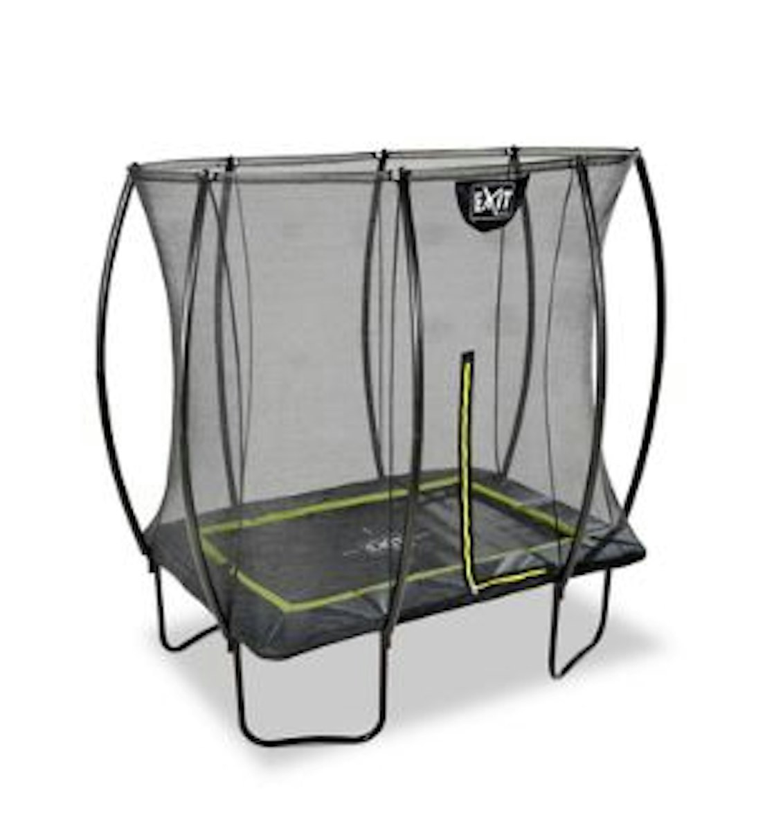 Exit Silhouette Trampolin mit Sicherheitsnetz 153 x 214 cm schwarz von Exit