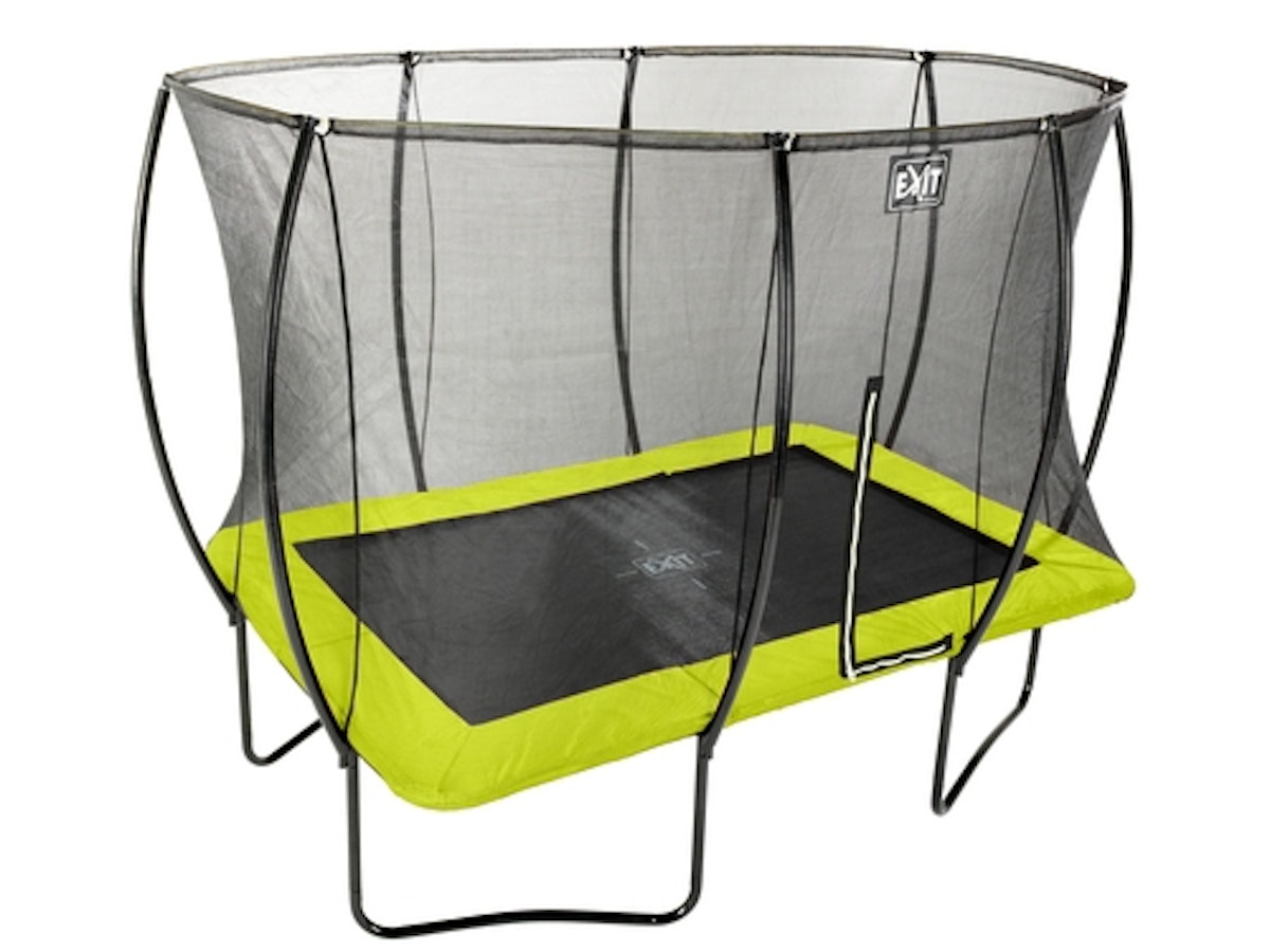 Exit Silhouette Trampolin mit Sicherheitsnetz-214 x 305 cm-grün von Exit