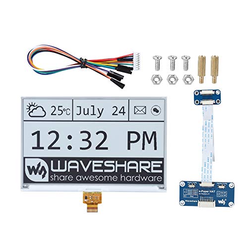 7,5-Zoll-E-Paper-Display HAT-Modul 640 x 384 E-Ink-Papierbildschirm für Raspberry Pi 2B 3B 3B + Zero Zero W, SPI-Schnittstelle 7,5-Zoll-E-Paper-Display HAT-Modul 640 x 384 E-Ink-Papierbildschirm für Raspberry Pi 2B 3B 3B + Zero Zero W, SPI-Schnittstelle von Exliy