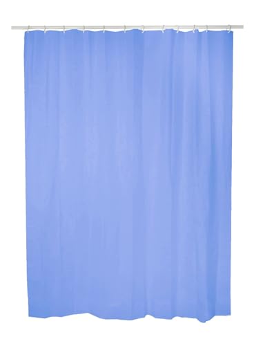 Duschvorhänge PVC Duschvorhänge mit Duschvorhangringe Duschvorhangfutter wasserdicht 2er Set 140x180 cm Hellblau Duschvorhänge PVC Duschvorhänge mit Duschvorhangringe Duschvorhangfutter wasserdicht 2er Set 140x180 cm Hellblau von Exma