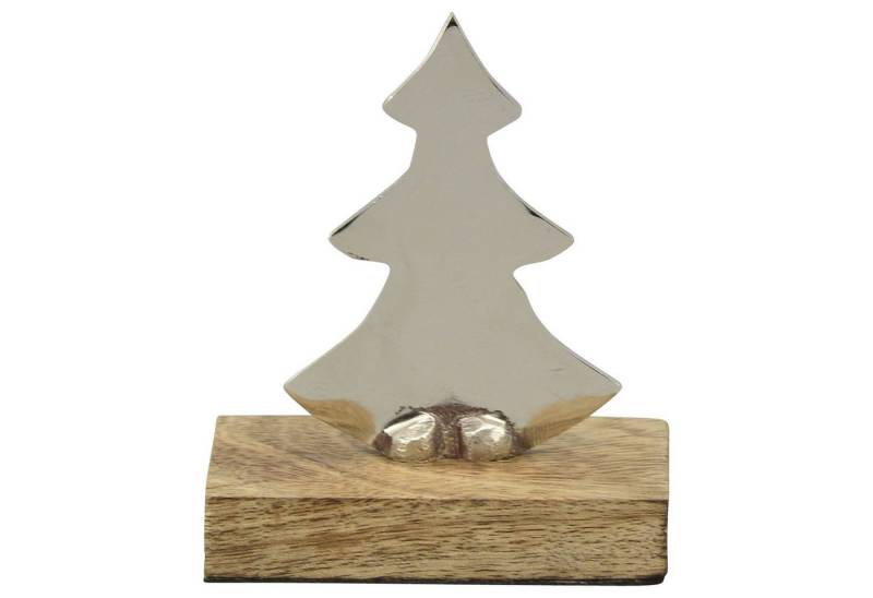 Exner GmbH Garten- & Wohnaccessoires Dekoobjekt Baum Puri - Holz/Aluminium - 10x5x12 cm von Exner GmbH Garten- & Wohnaccessoires