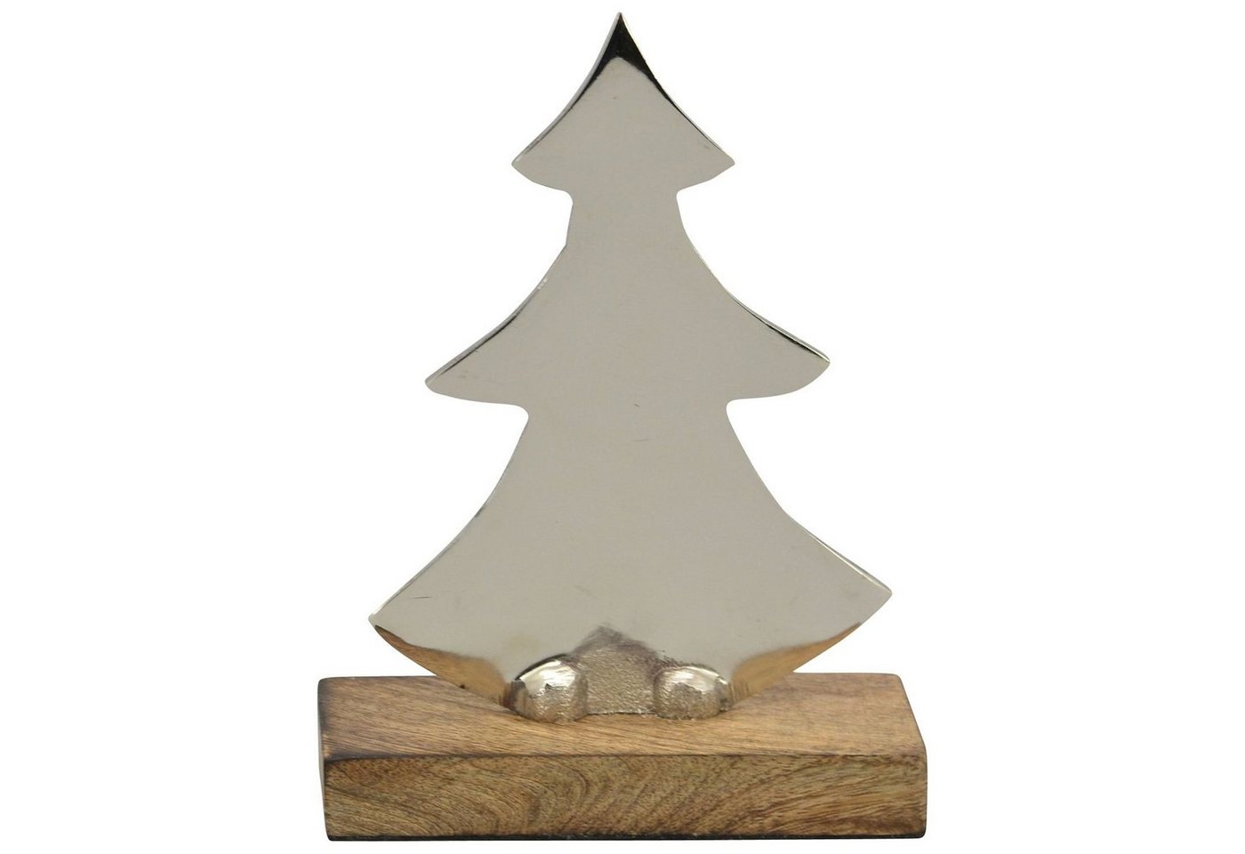 Exner GmbH Garten- & Wohnaccessoires Dekoobjekt Baum Puri - Holz/Aluminium - 12x5x16 cm von Exner GmbH Garten- & Wohnaccessoires