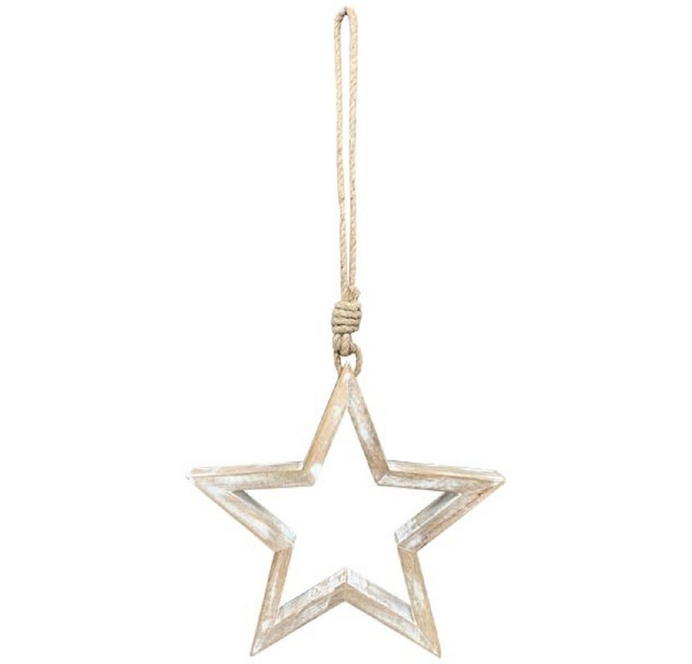 Exner GmbH Garten- & Wohnaccessoires Dekoobjekt Exner SternHänger Dost, Holz, 30x3,5x30 cm, 259459 (1 St) von Exner GmbH Garten- & Wohnaccessoires