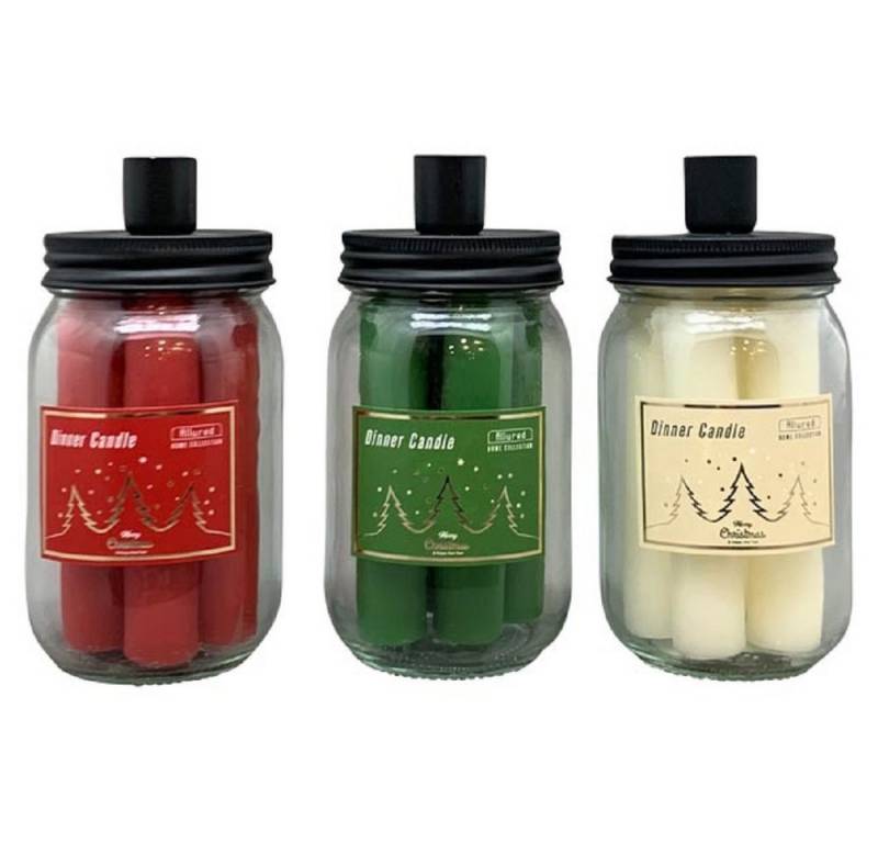 Exner GmbH Garten- & Wohnaccessoires Kerzenhalter Exner 1 x Kerzen mit Glas Vitreous, Wachs/Glas, 7,7x7,7x13 cm, 259422 (1 St) von Exner GmbH Garten- & Wohnaccessoires