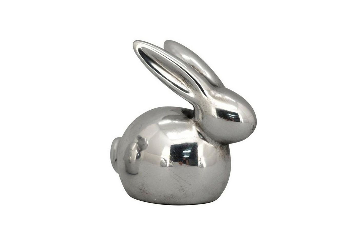 Exner GmbH Garten- & Wohnaccessoires Osterhase Hase ArgenT, silber, Dolomite, 15x8x16 cm - 1 Stück assortiert von Exner GmbH Garten- & Wohnaccessoires