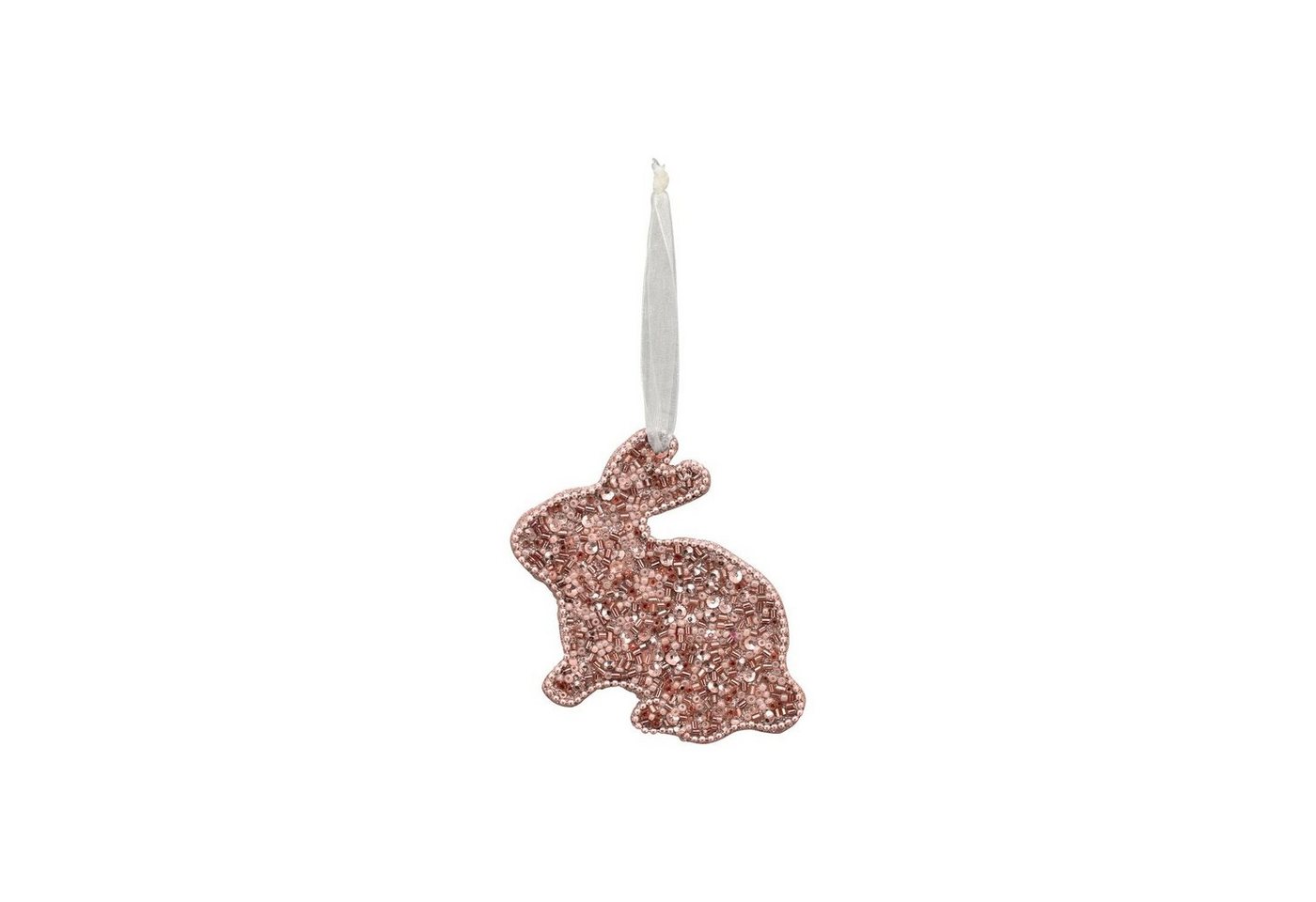 Exner GmbH Garten- & Wohnaccessoires Osterhase HaseHänger Dost - pink - Holz/Glas - 10x7x1 cm von Exner GmbH Garten- & Wohnaccessoires