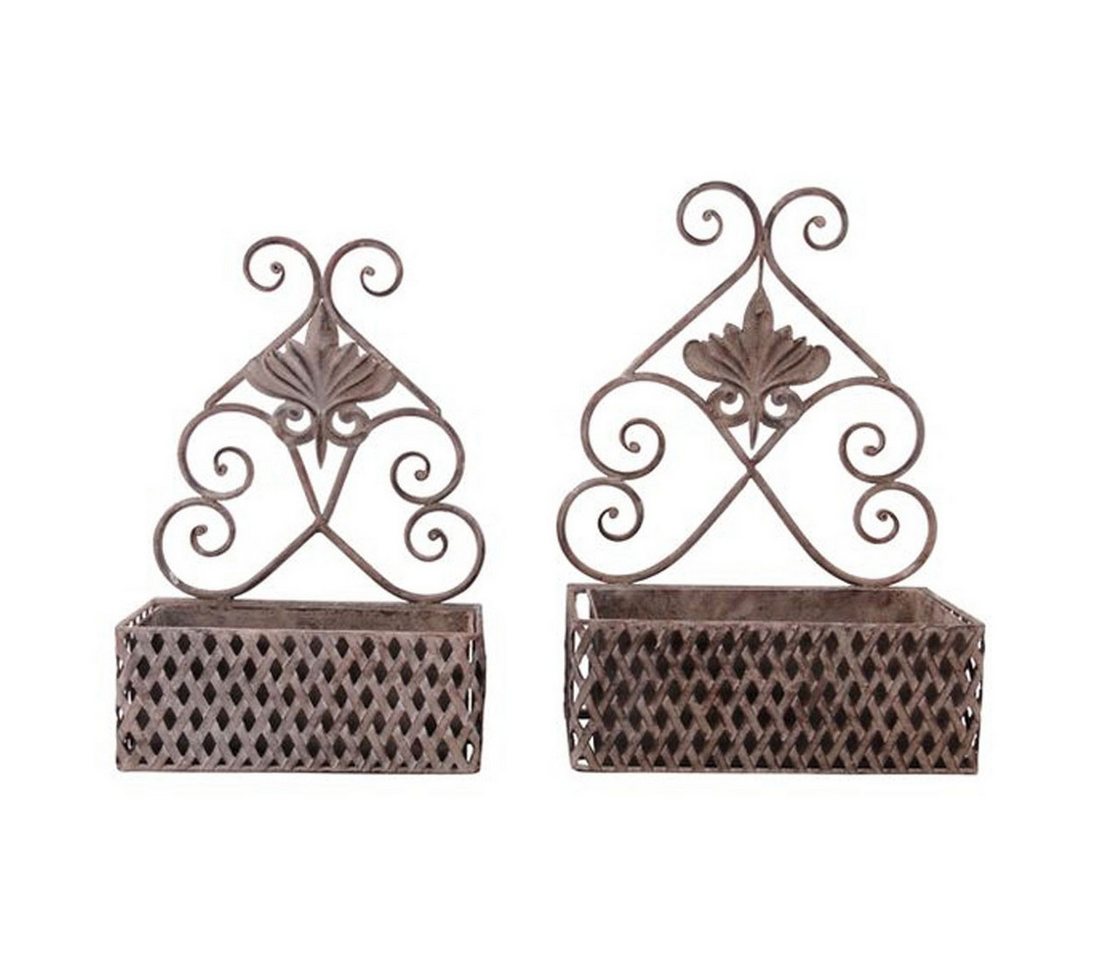 Exner GmbH Garten- & Wohnaccessoires Pflanzkübel Wandkorb Set ArtFerro Metall, 28x14x42 cm, 32x15x47 cm Pflanzset (2 St) von Exner GmbH Garten- & Wohnaccessoires
